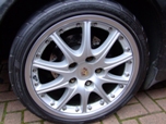 Porsche alloy wheel after  repair